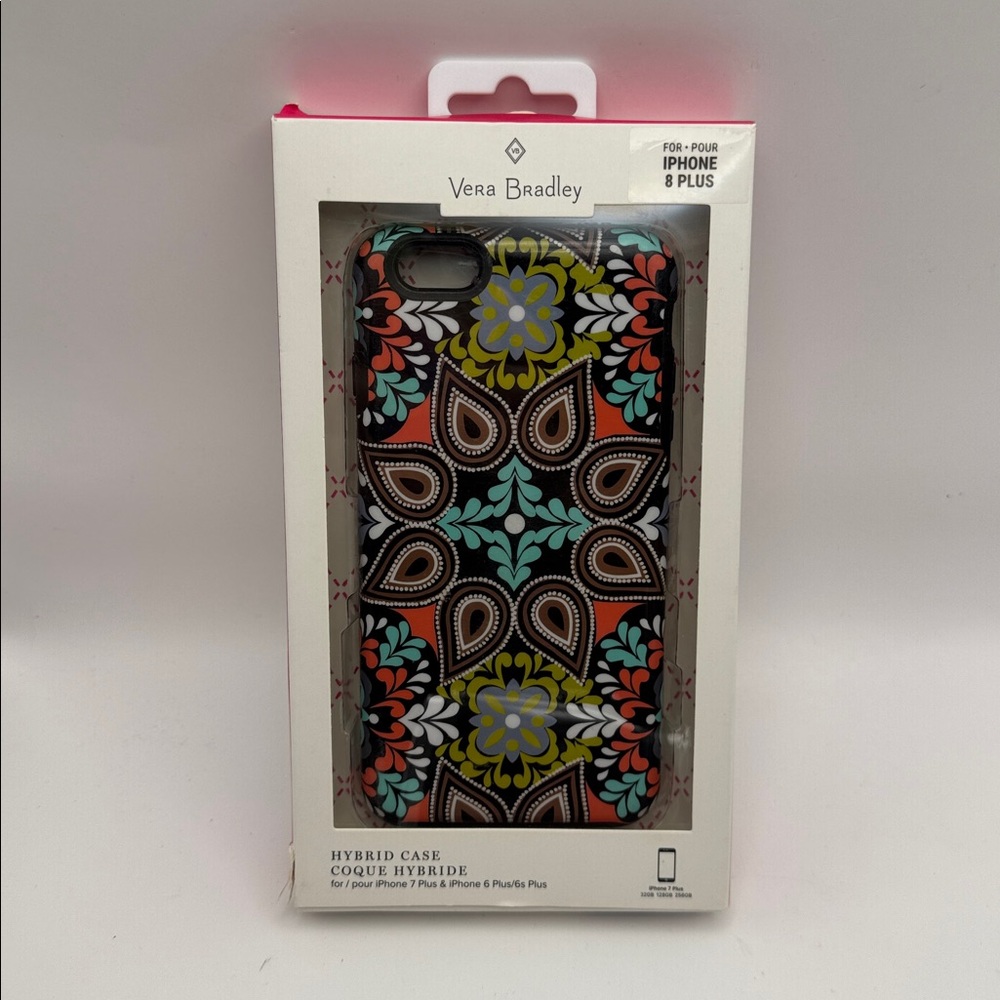 Vera Bradley iPhone 7/8 Plus Hybrid Cellphone Case Cover Quilt Stitch Pattern